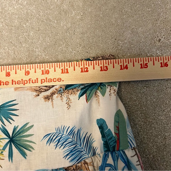 C&C California Linen Blend Maxi Skirt Hawaiian Tropical Summer Casual women's XS - Picture 6 of 10